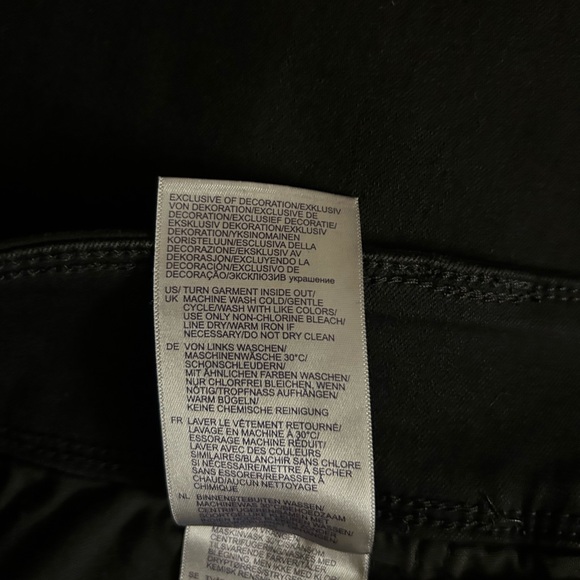 NWT NYDJ Not Your Daughters Jeans Black Velvet Waist Marilyn Straight Pants 26W - Picture 11 of 11